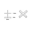 Cross Spacers 1.5mm 10000 Pieces Bucket