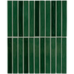 Porcelain Dark Green Glossy Mosaic