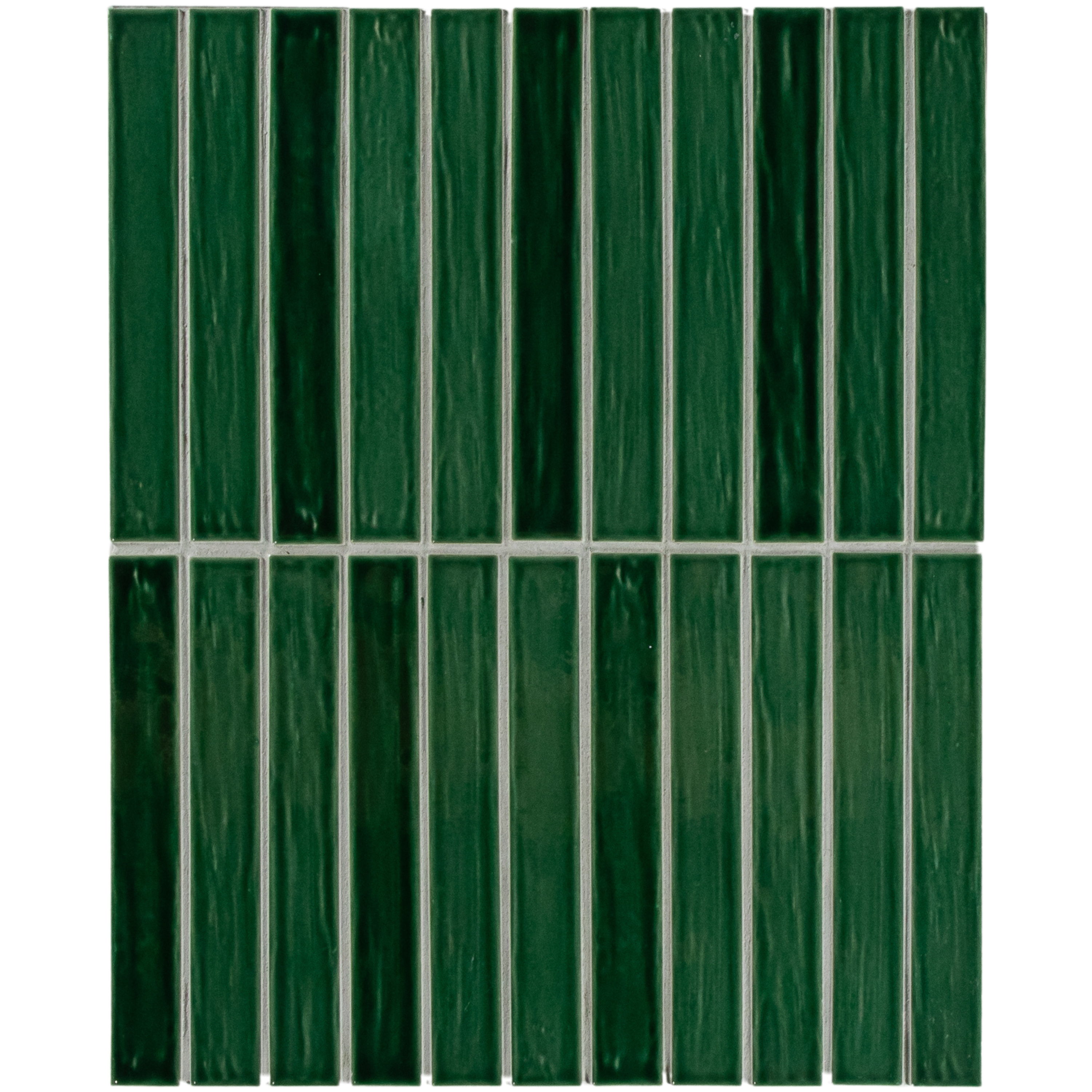 Porcelain Dark Green Glossy Mosaic