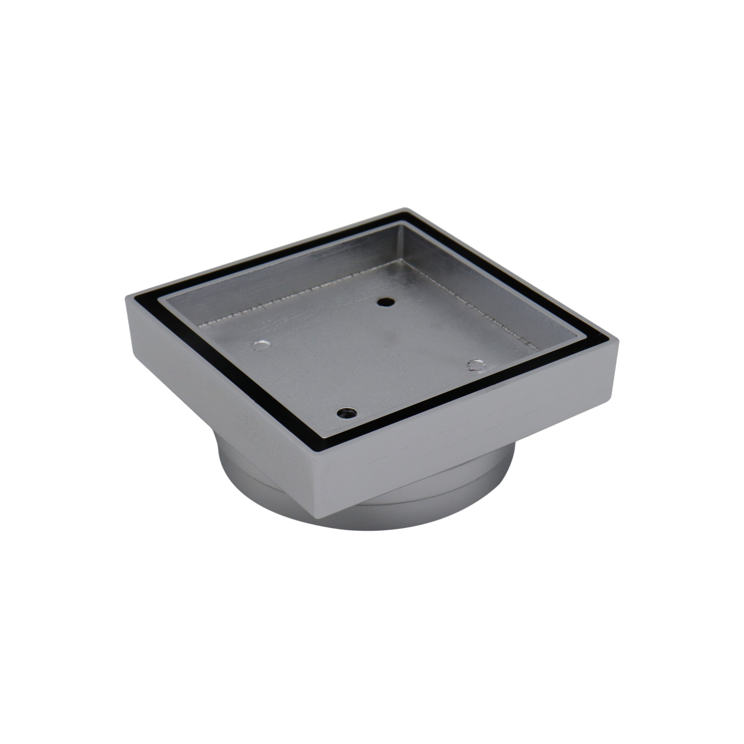 Floor Waste Bermuda Mega Square 80mm Brushed Chrome