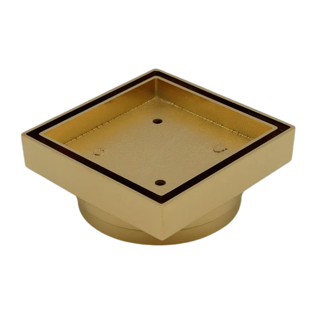 Floor Waste Bermuda Mega Square 100mm Gold