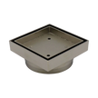 Floor Waste Bermuda Mega Square 100mm Brushed Nickel