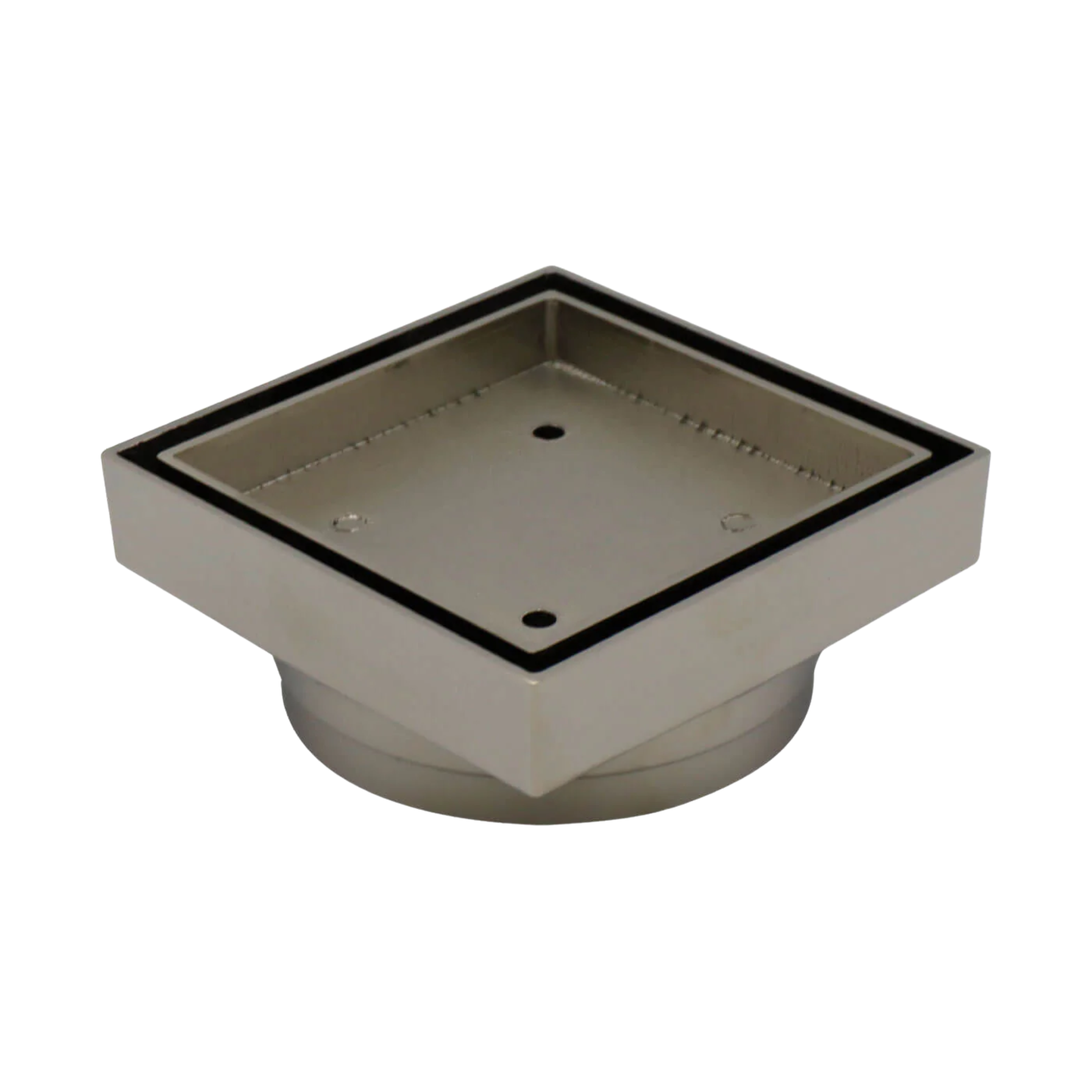 Floor Waste Bermuda Mega Square 100mm Brushed Nickel