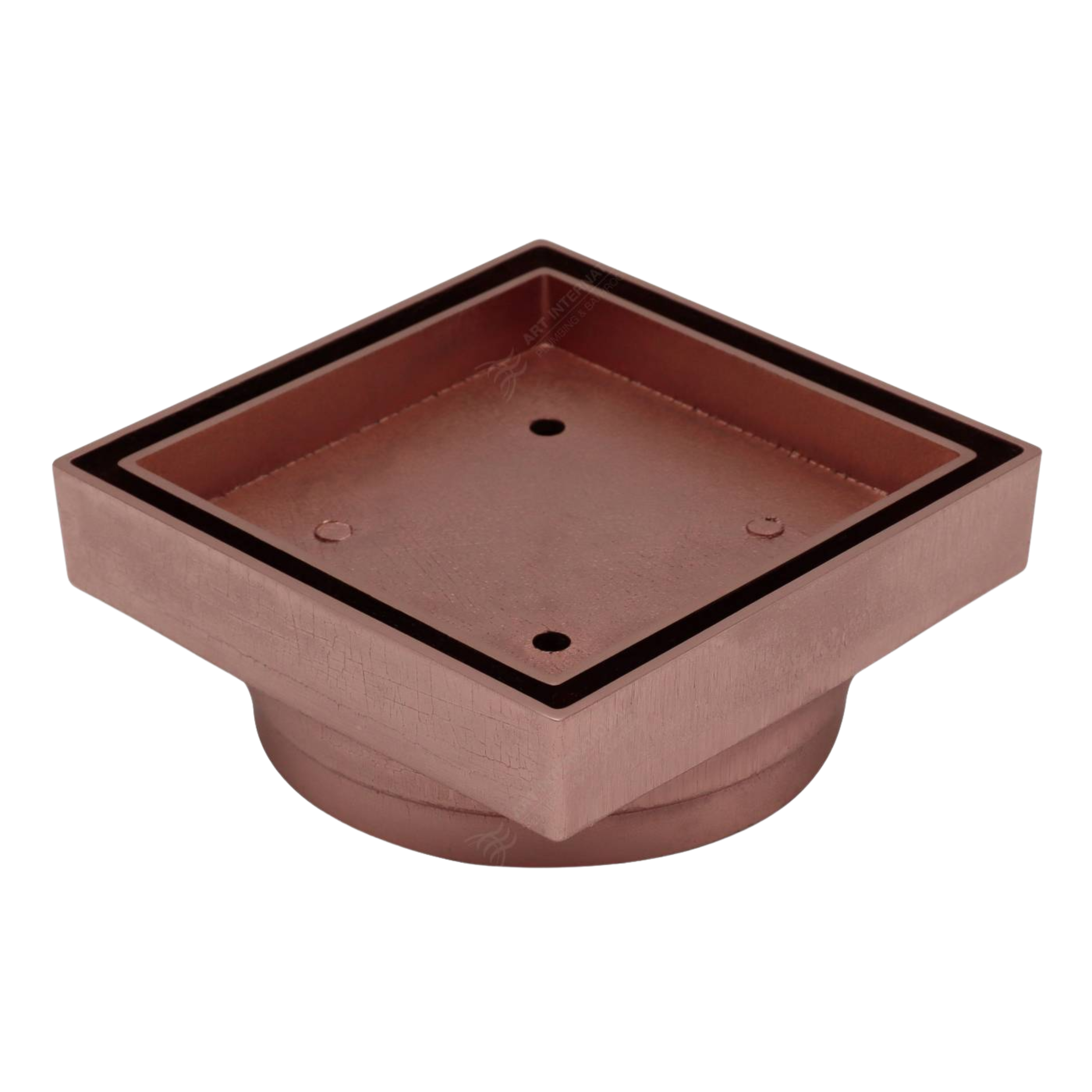 Floor Waste Bermuda Mega Square 100mm Rose Gold