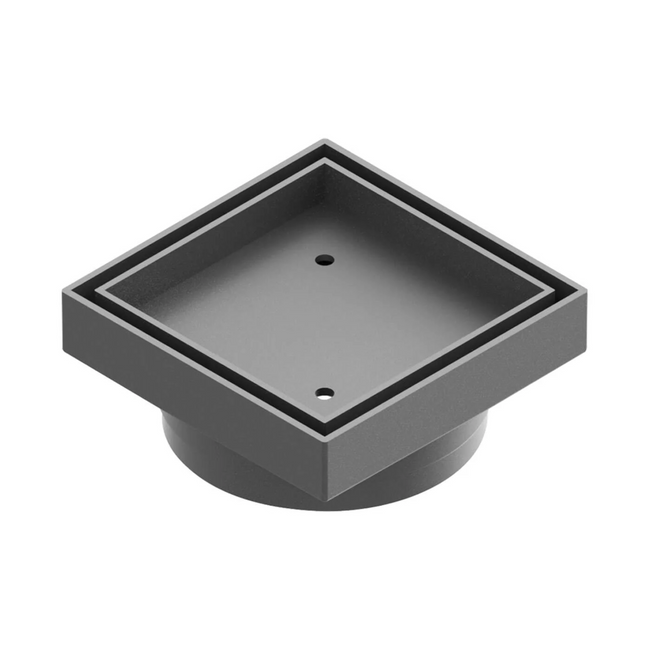 Floor Waste Bermuda Mega Square 50mm Gunmetal