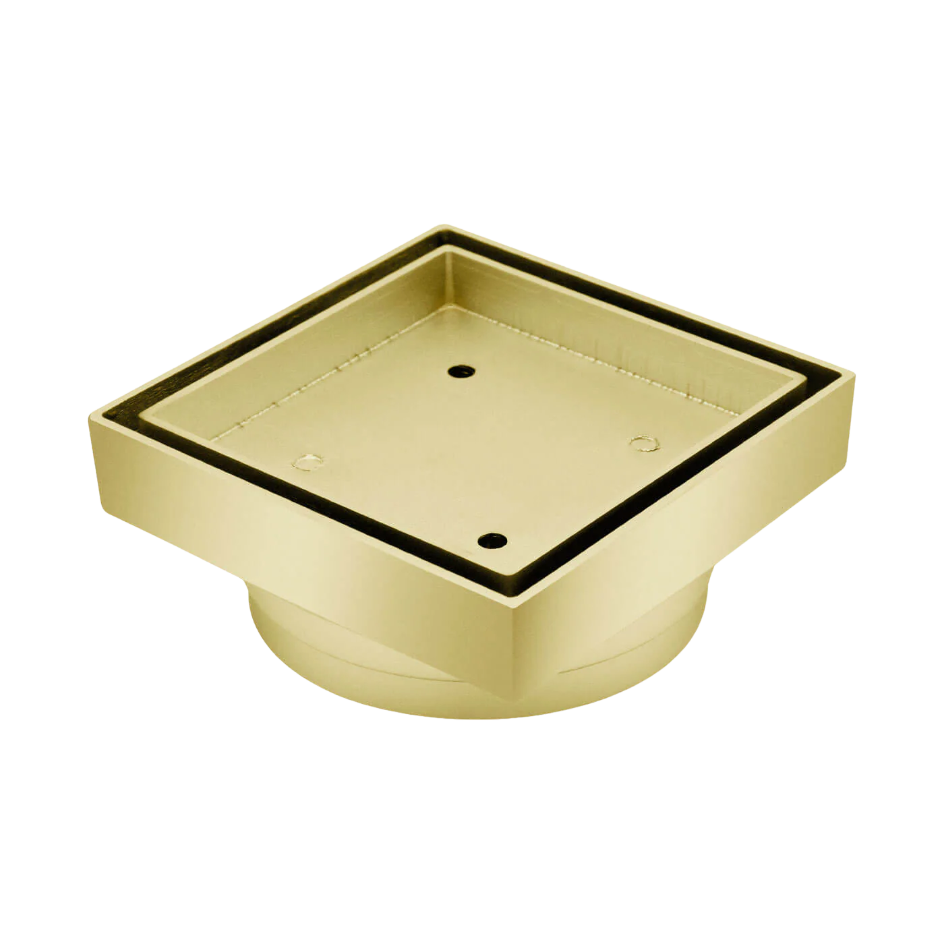 Floor Waste Bermuda Mega Square 80mm Brushed Gold