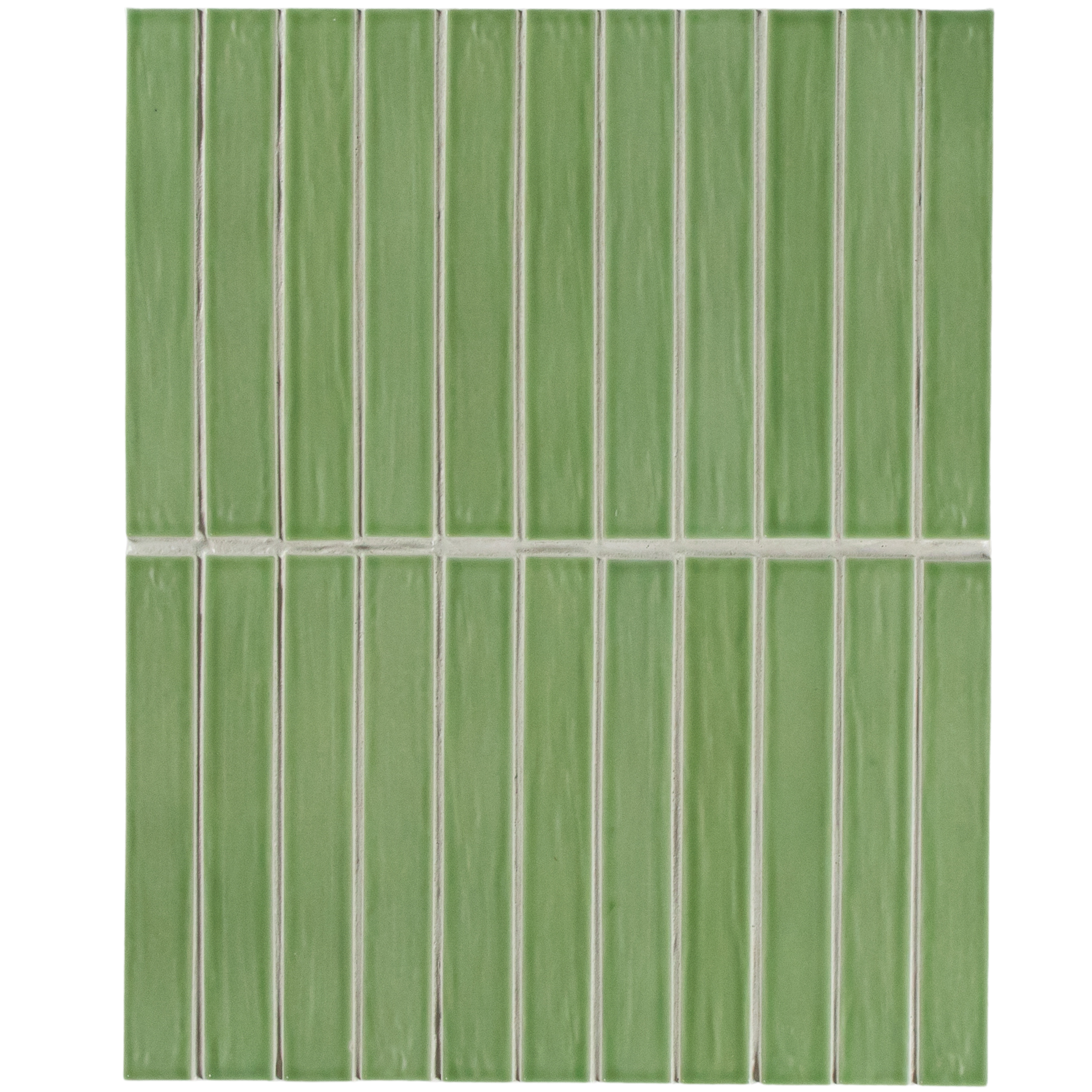 Porcelain Light Green Glossy Mosaic