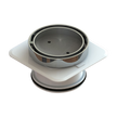 Floor Waste Bermuda Mega Round 100mm Chrome