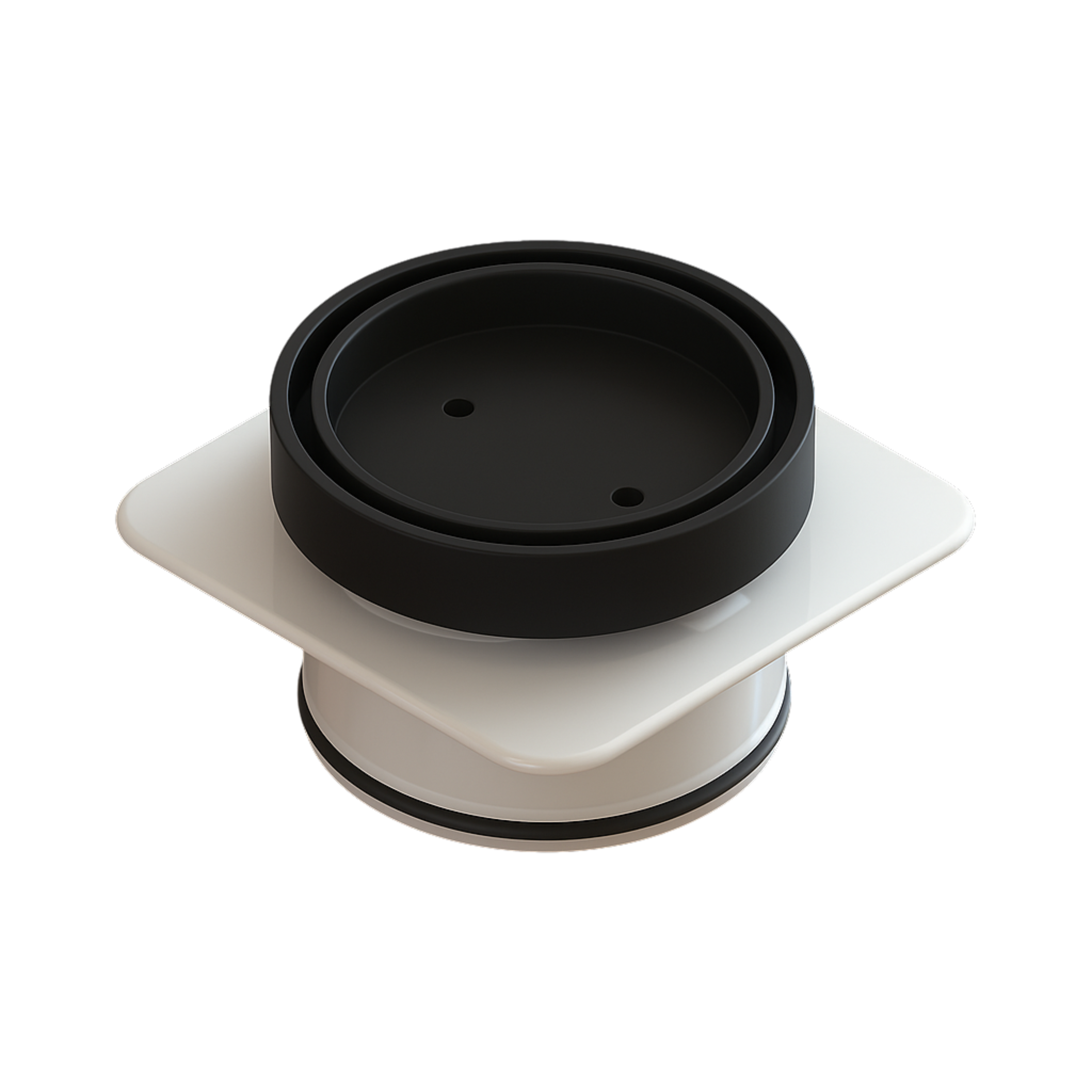 Floor Waste Bermuda Mega Round 100mm Matte Black