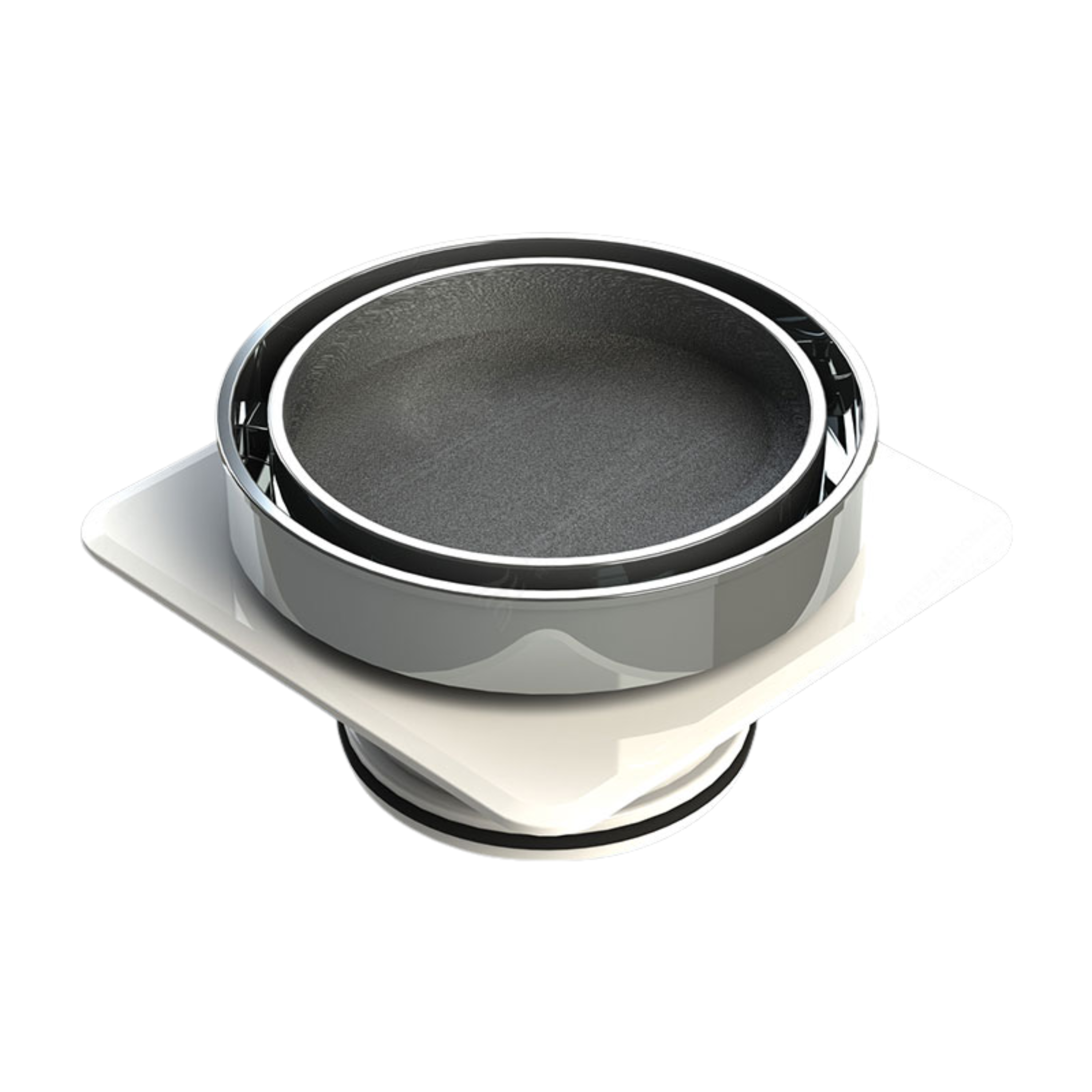 Floor Waste Bermuda Mega Round 80mm Chrome