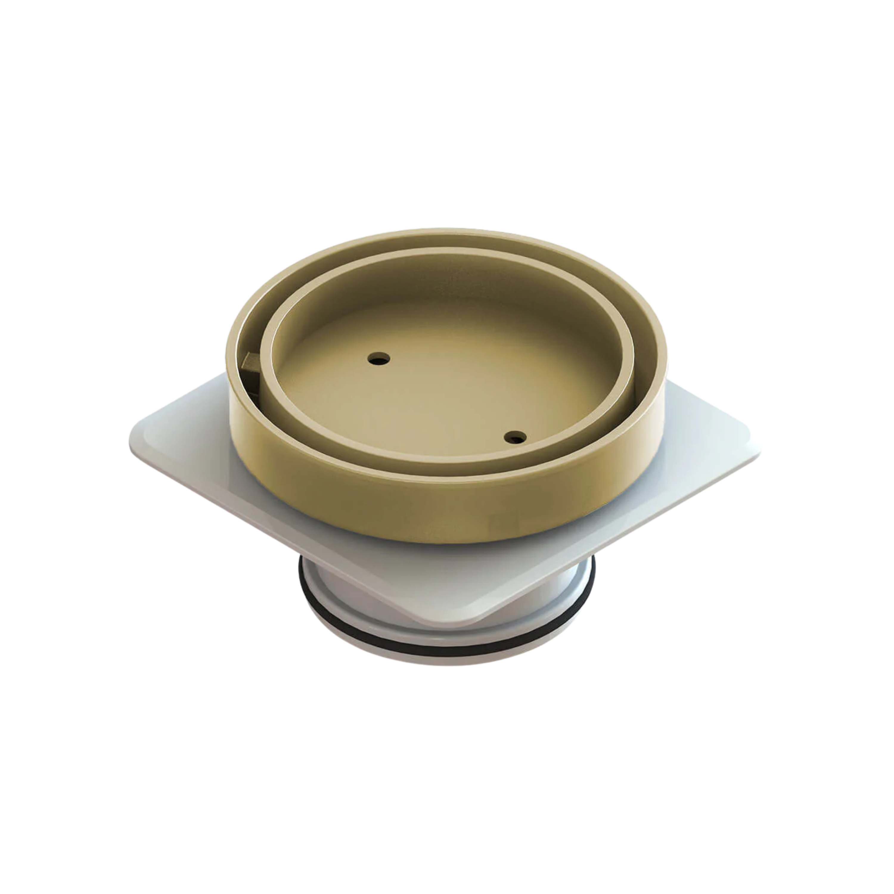 Floor Waste Bermuda Mega Round 80mm Brushed Gold