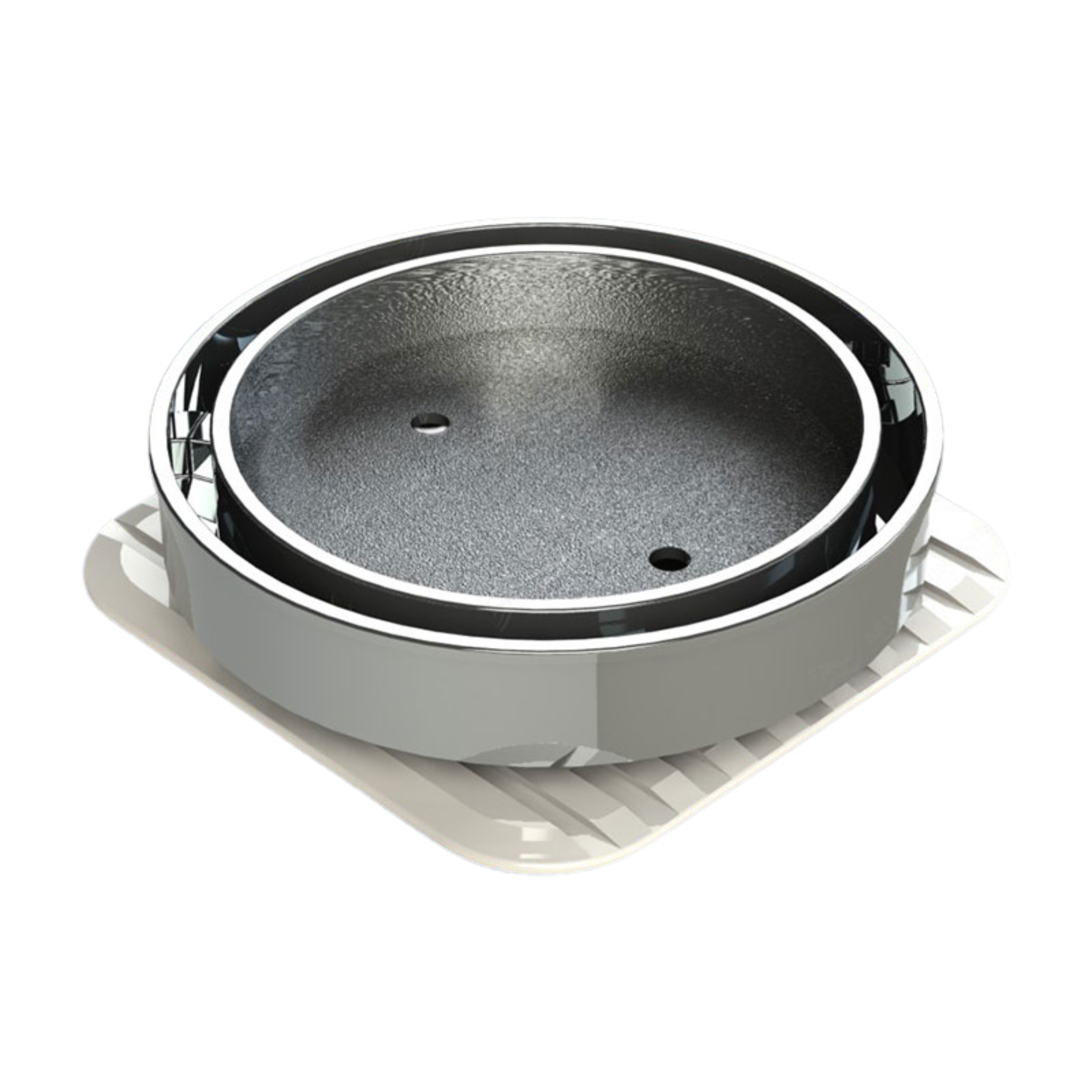 Floor Waste Bermuda Mega Round 50mm Chrome