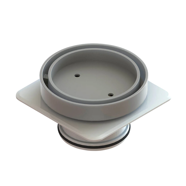 Floor Waste Bermuda Mega Round 50mm Brushed Nickel