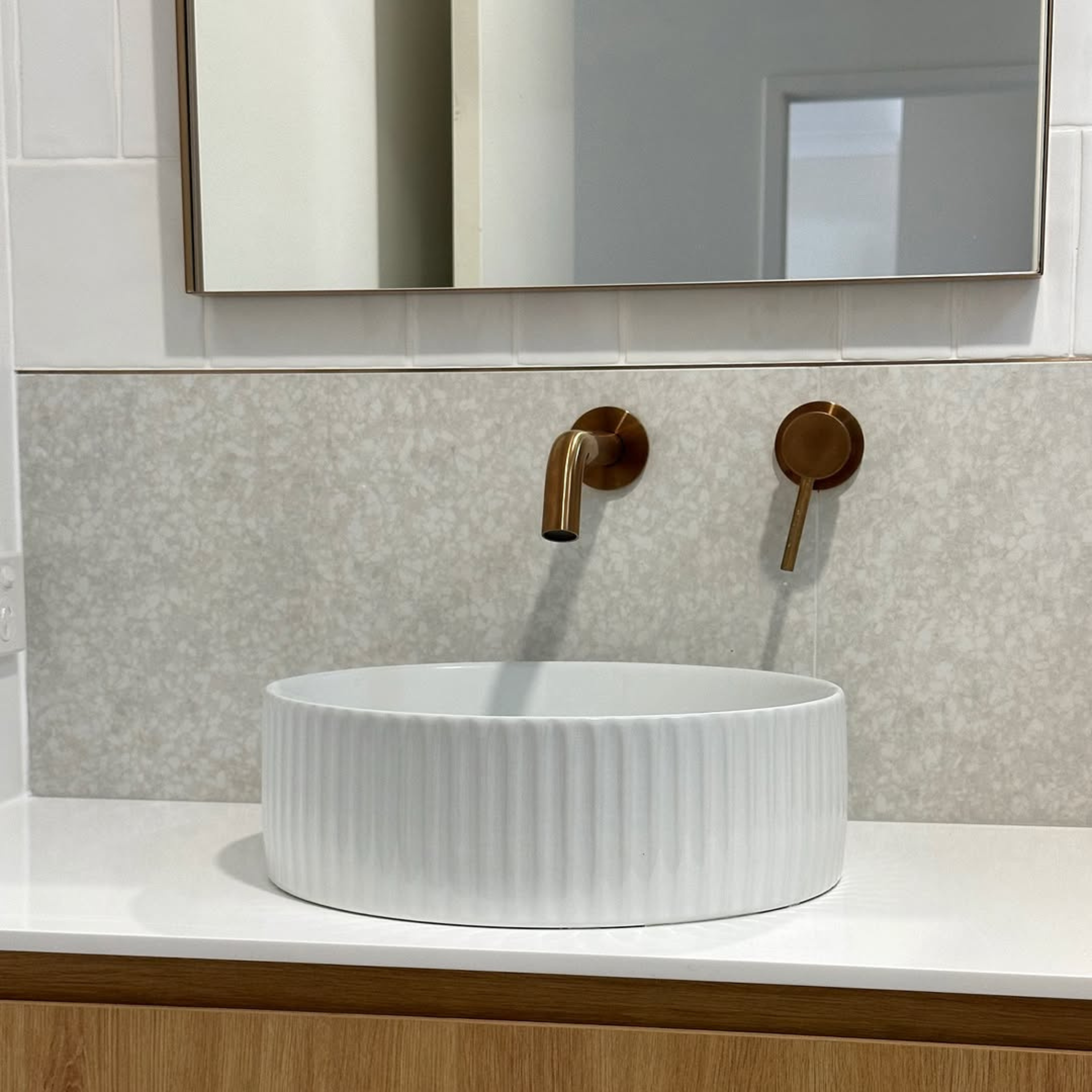 Paddington Terrazzo White In Out