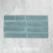 Boutique Baby Blue Gloss Subway Ripple