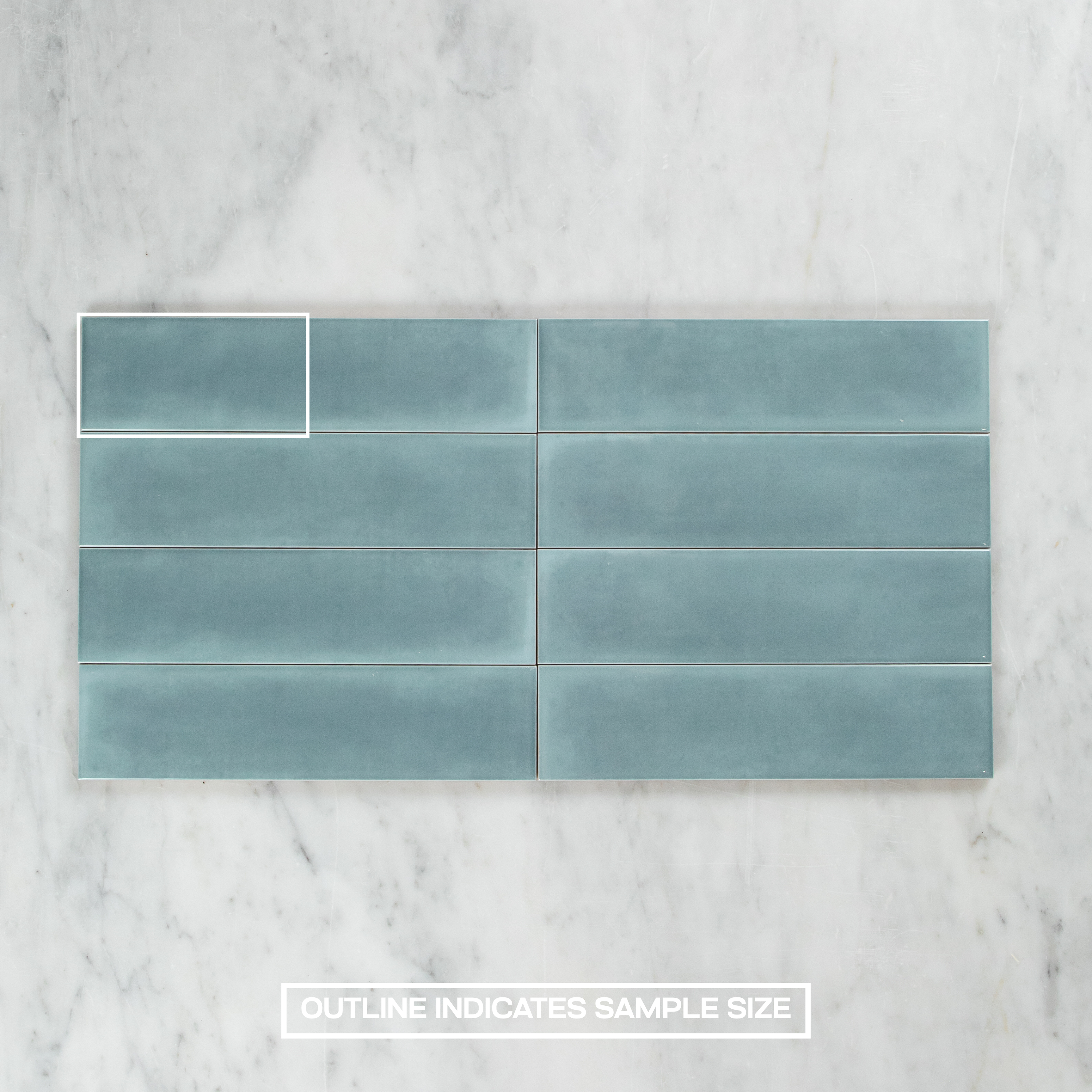 Boutique Baby Blue Gloss Subway Ripple