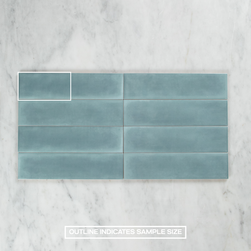Boutique Baby Blue Gloss Subway Ripple