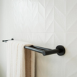 Travertine Cross Cut White + Chevron White