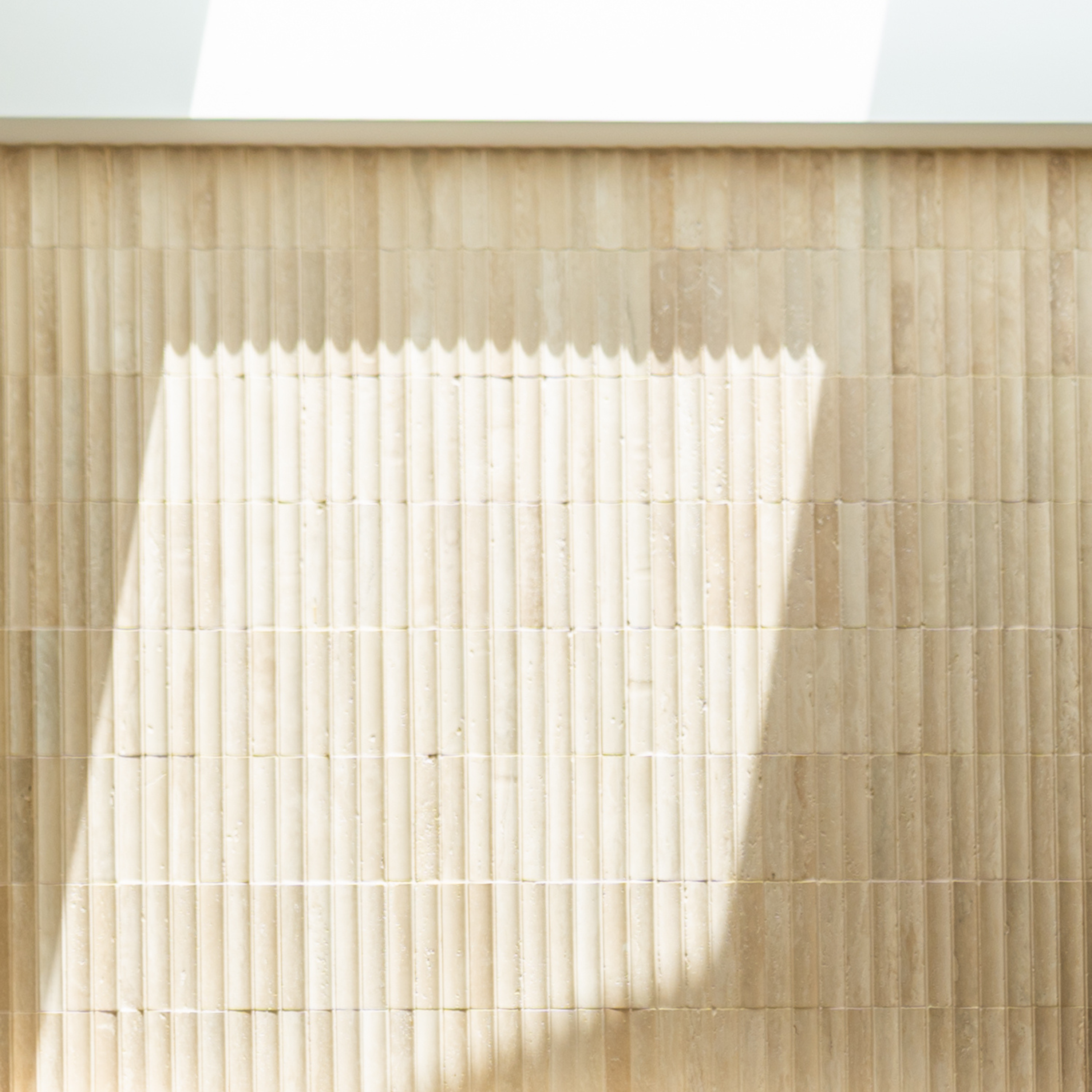 Travertine Concave Kit Kat Mosaic