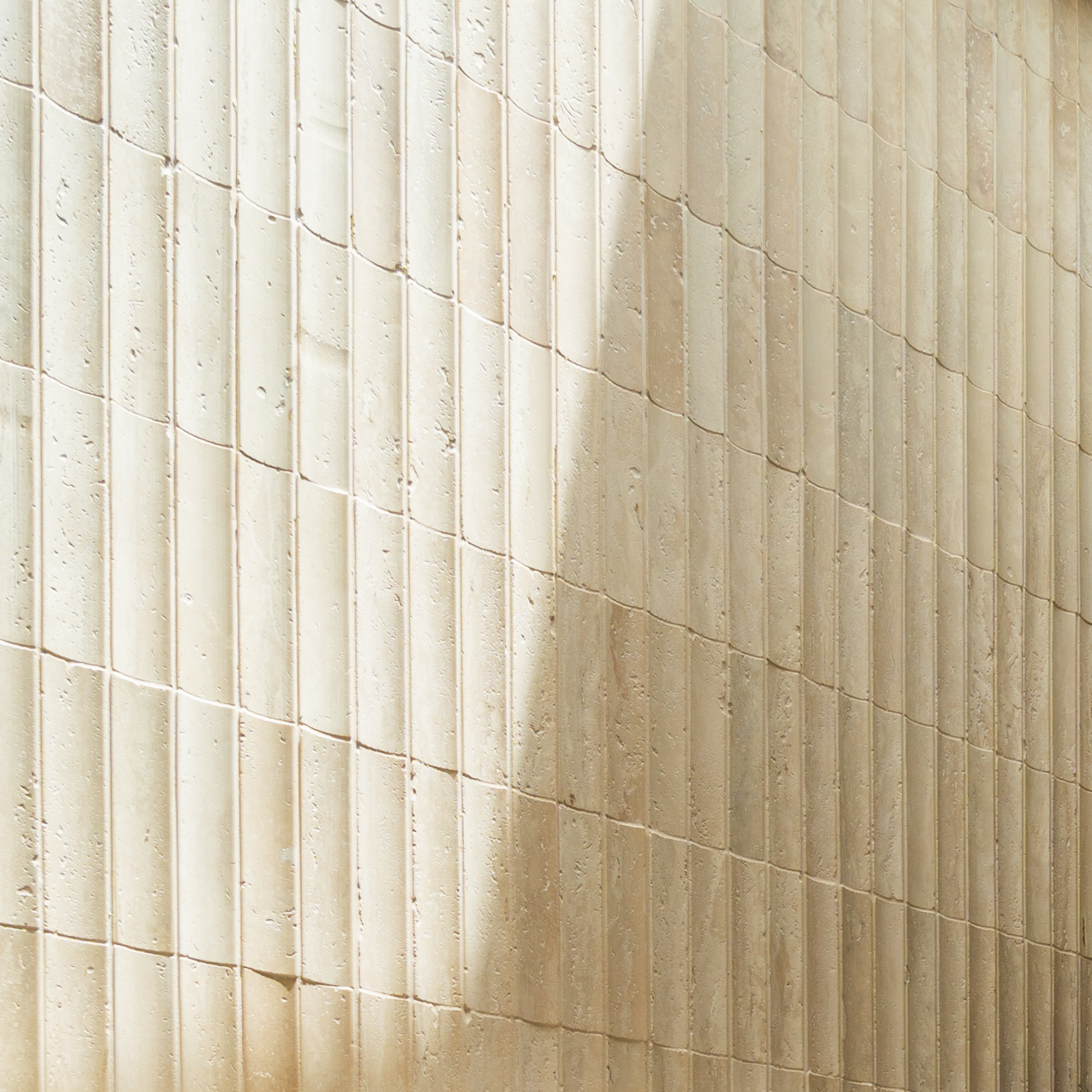 Travertine Concave Kit Kat Mosaic