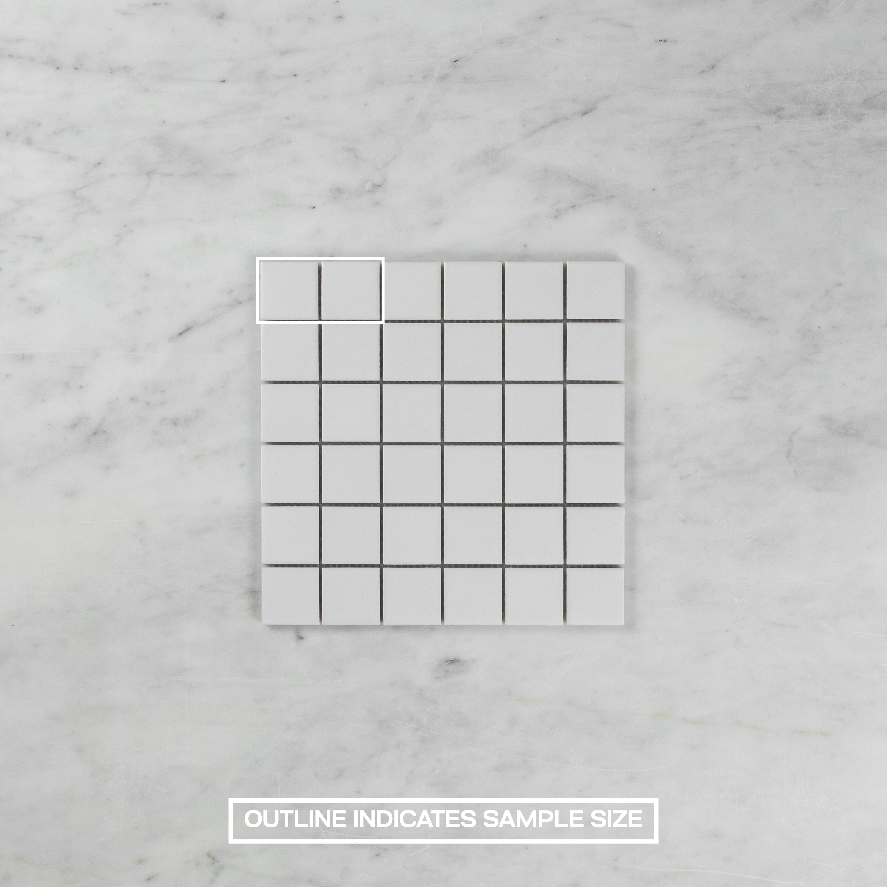 White Matte 48 x 48 Mosaic