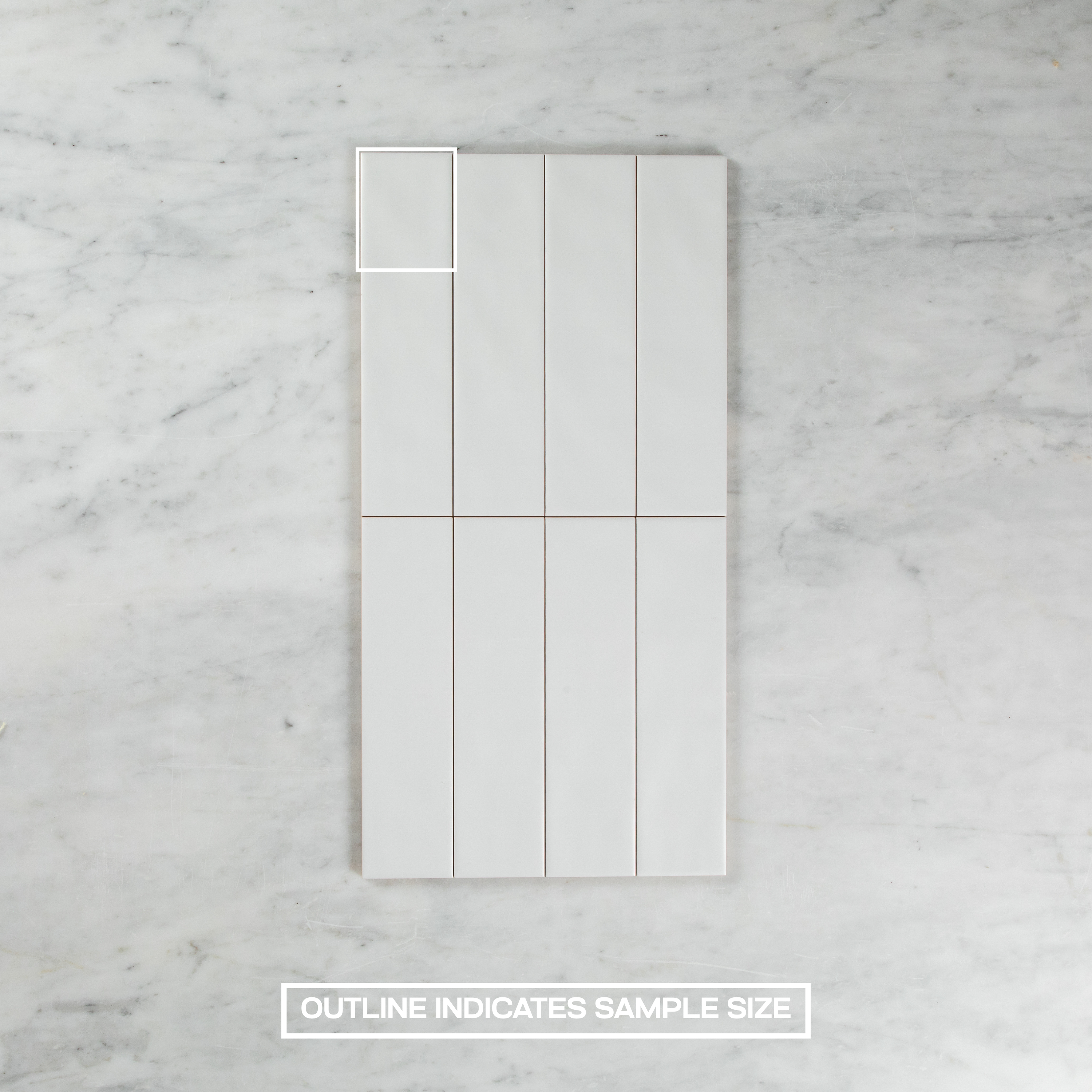 Wave White Matte Subway