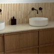 Travertine Concave Kit Kat Mosaic