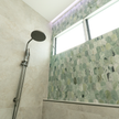 Ming Green Arch Long Fish Scale Carrara Mosaic