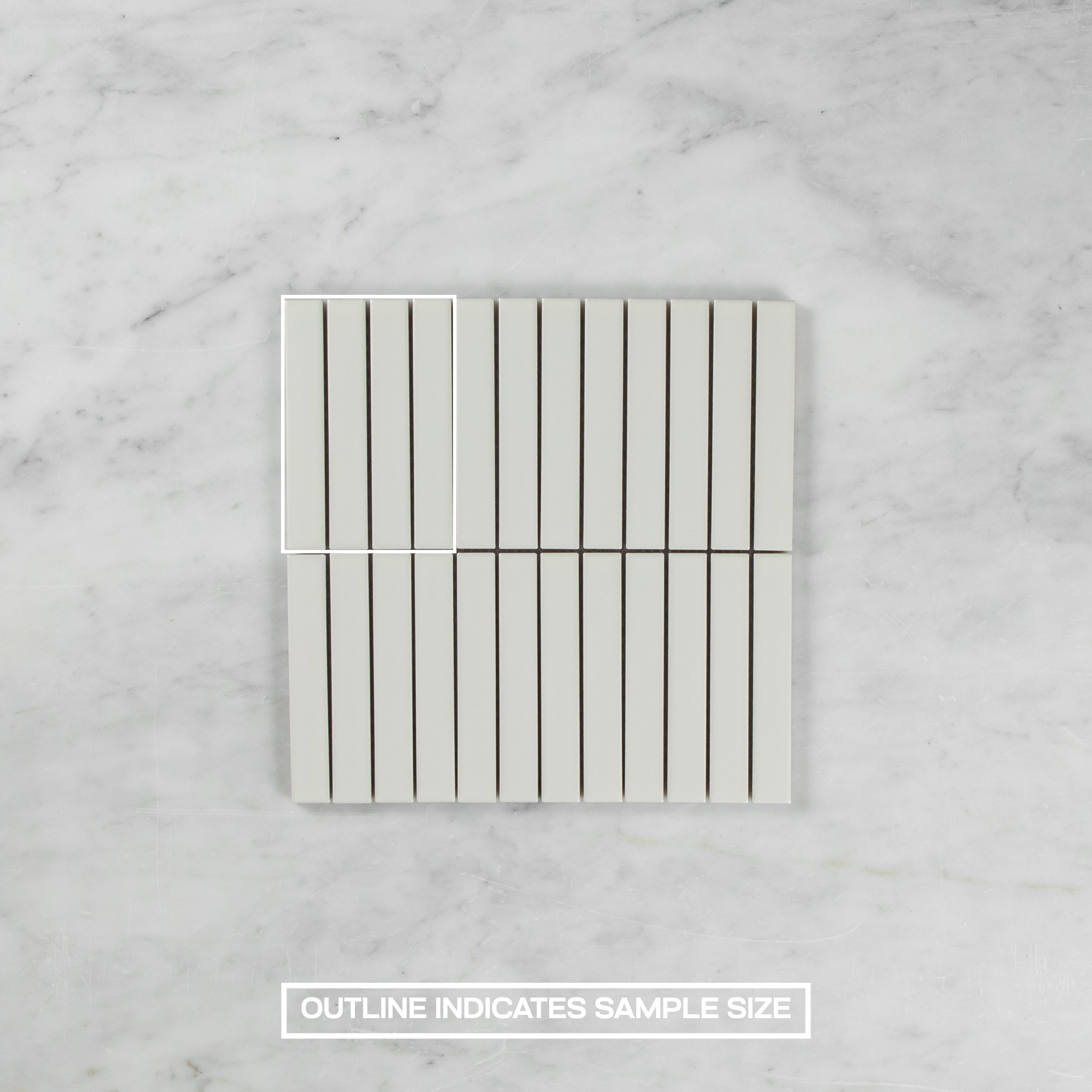 Byron Kit Kat Matte White Mosaic