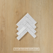 Carrara Marble Mosaic Herringbone