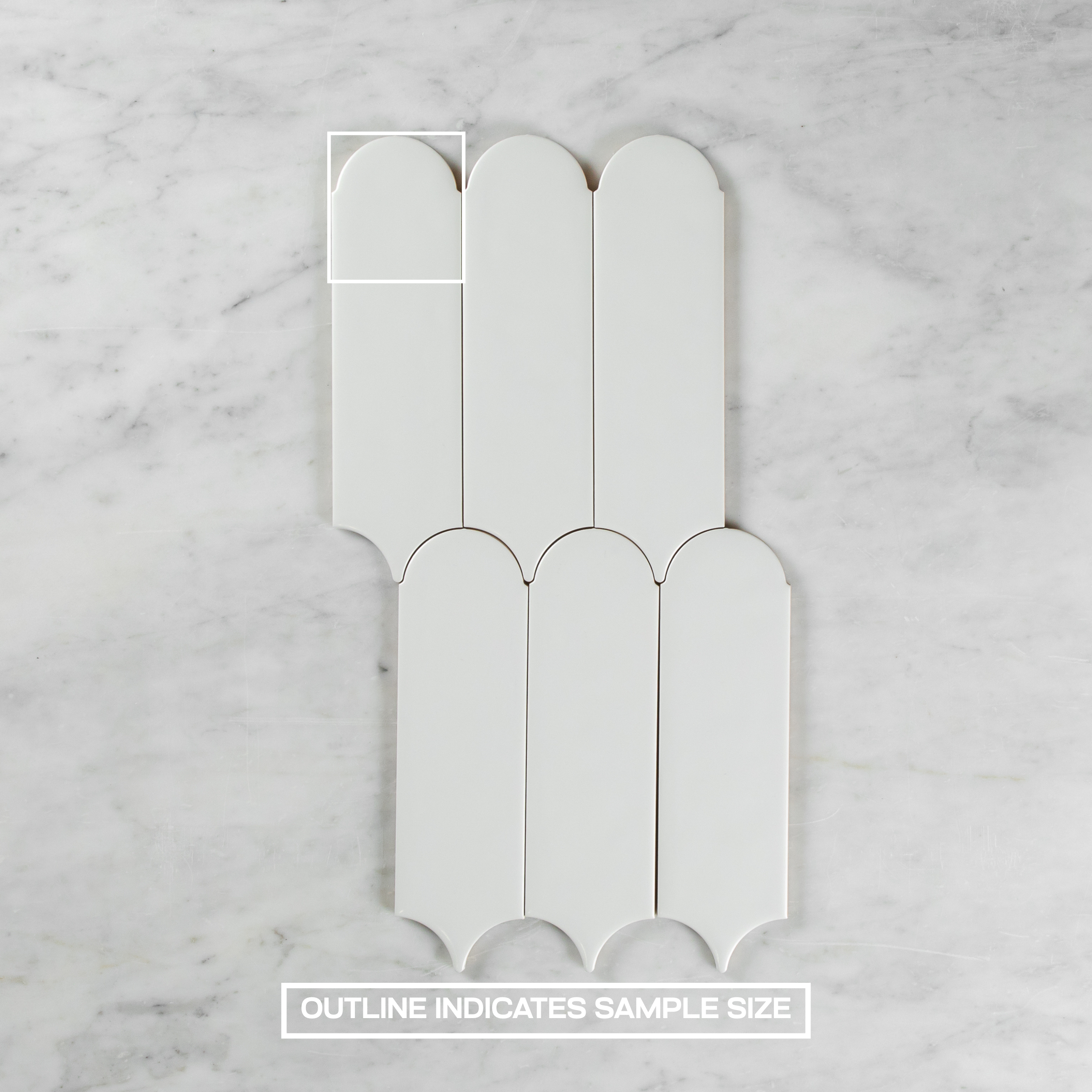 Flemmington Feather White Ripple Matte