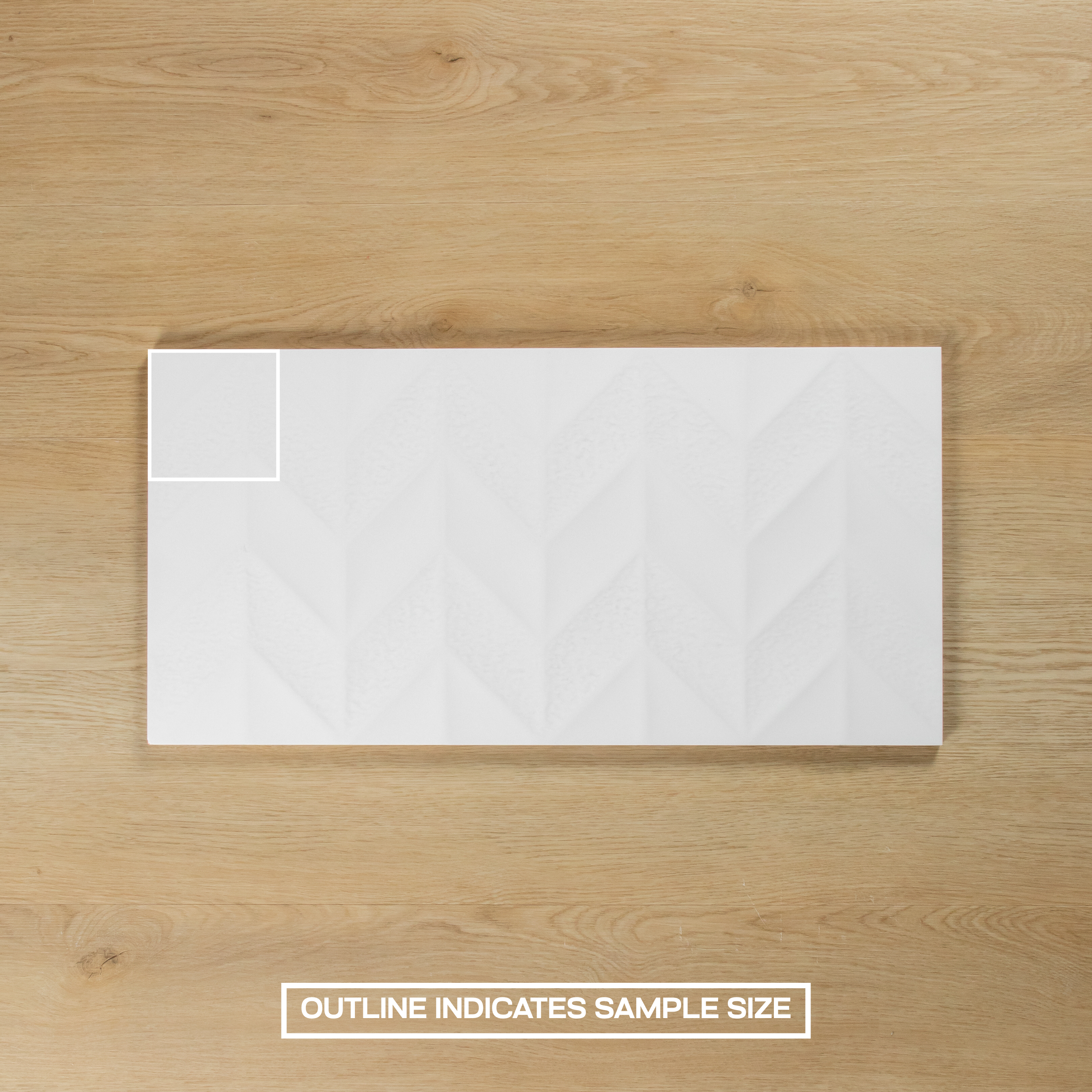 Chevron White Matte