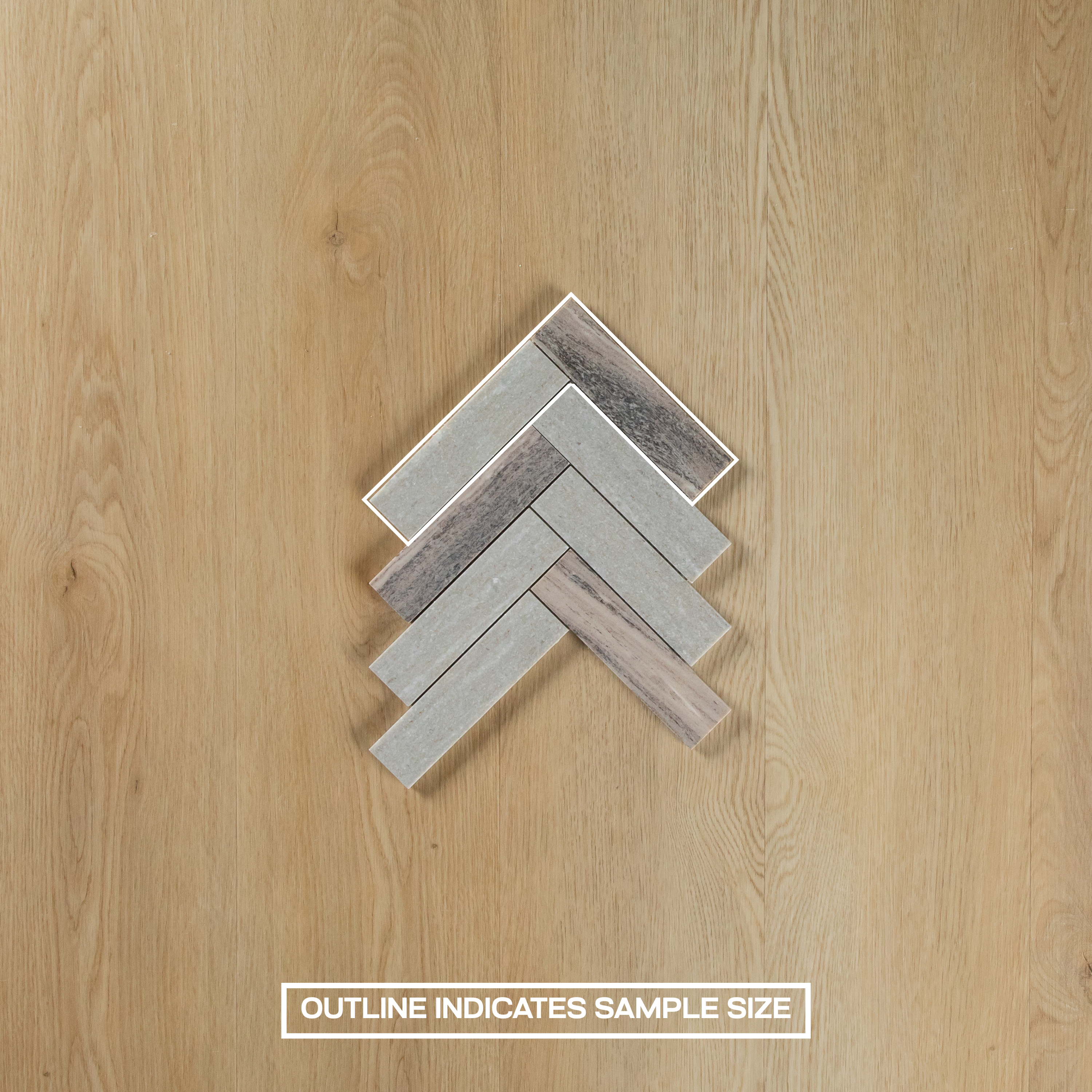 Blue Sandstone Herringbone Honed Mosaic