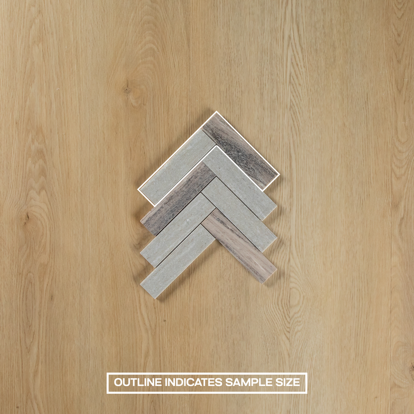 Blue Sandstone Herringbone Honed Mosaic