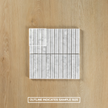 Carrara Marble Honed Concave Flute Mosaic