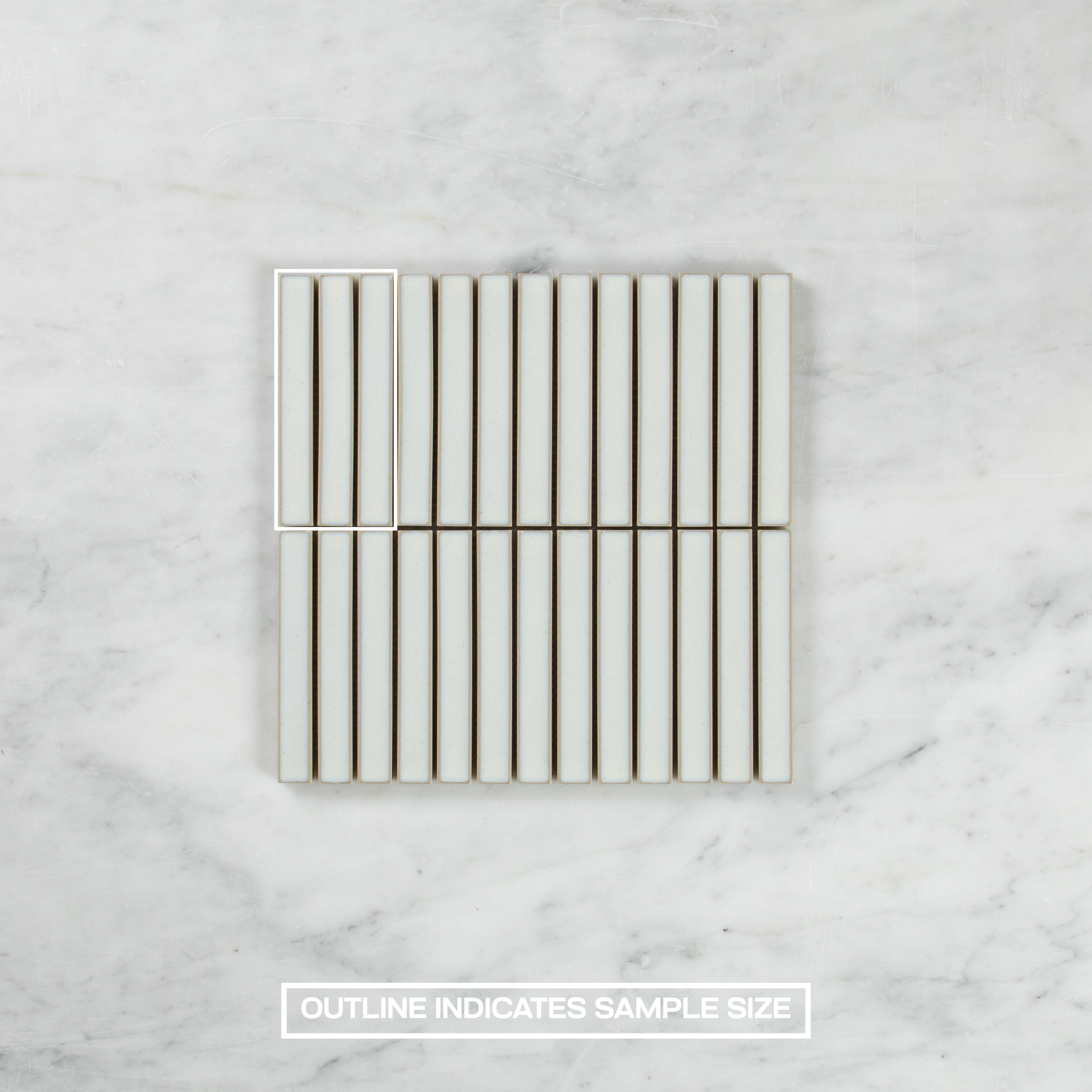 Clovelly Antique White Gloss Concave Kit Kat Mosaic