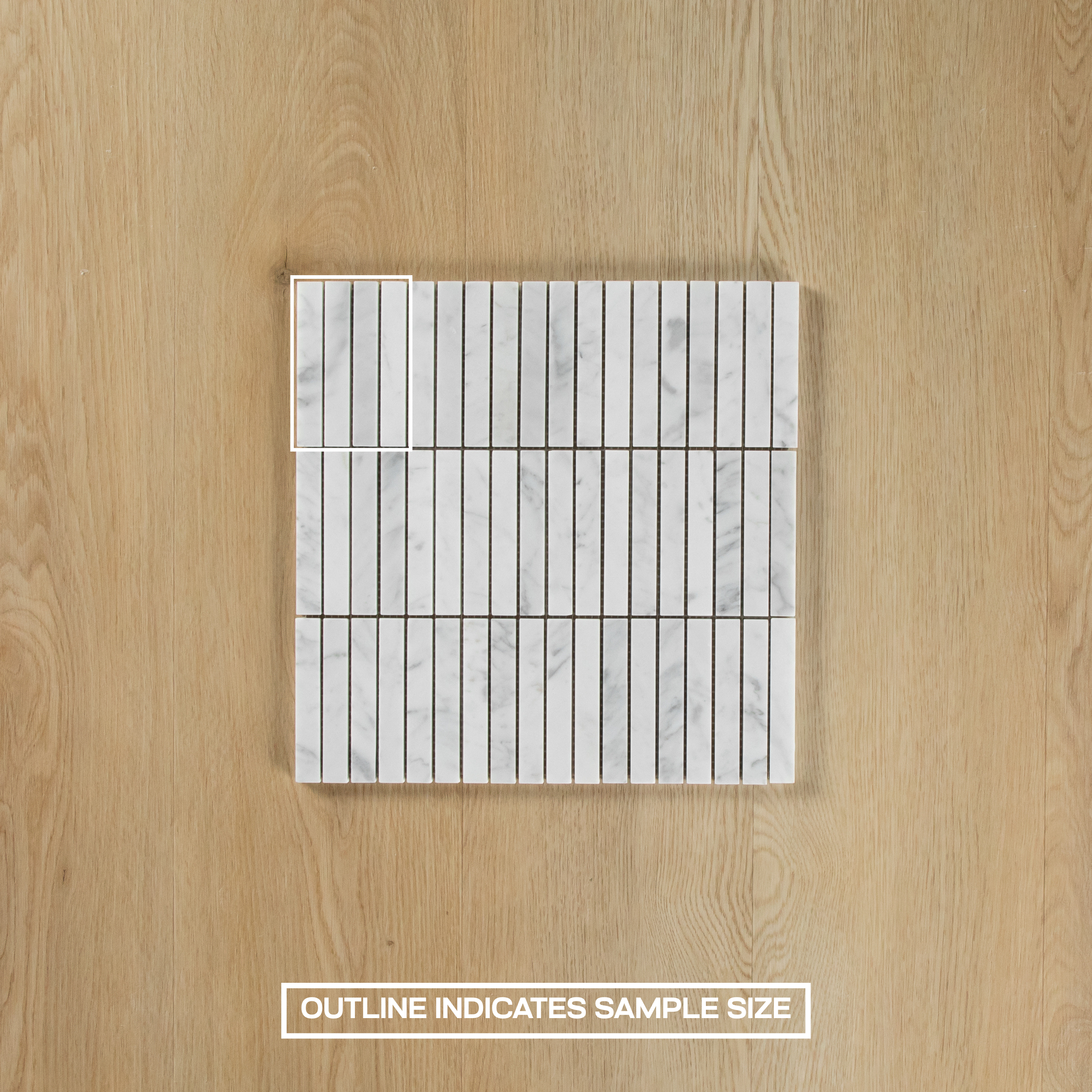 Carrara Marble Mosaic Kit Kat Natural Stone