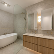 Travertine Stone Silver Matte