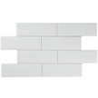 White Gloss Subway Bevelled