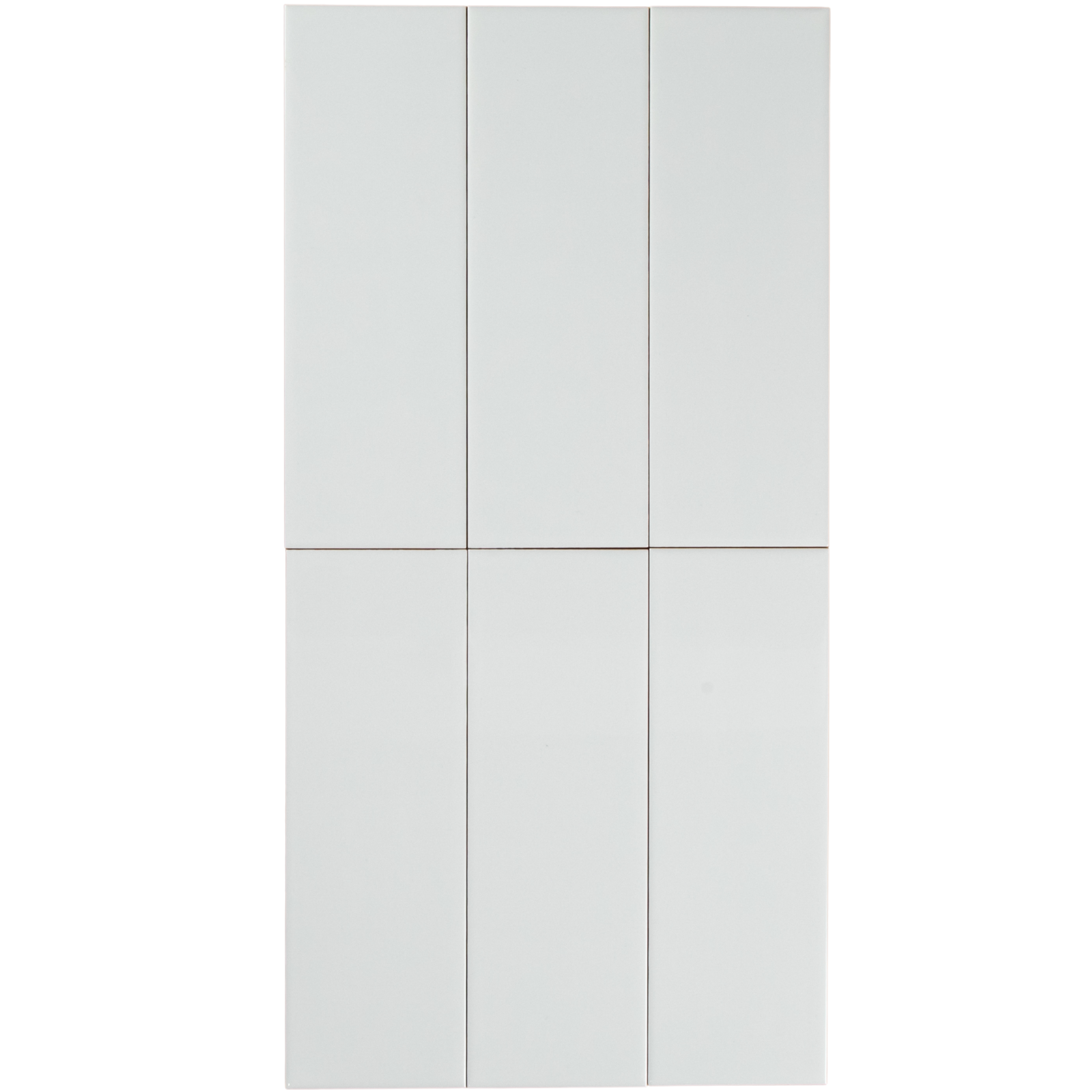 White Matte Subway Pressed Edge