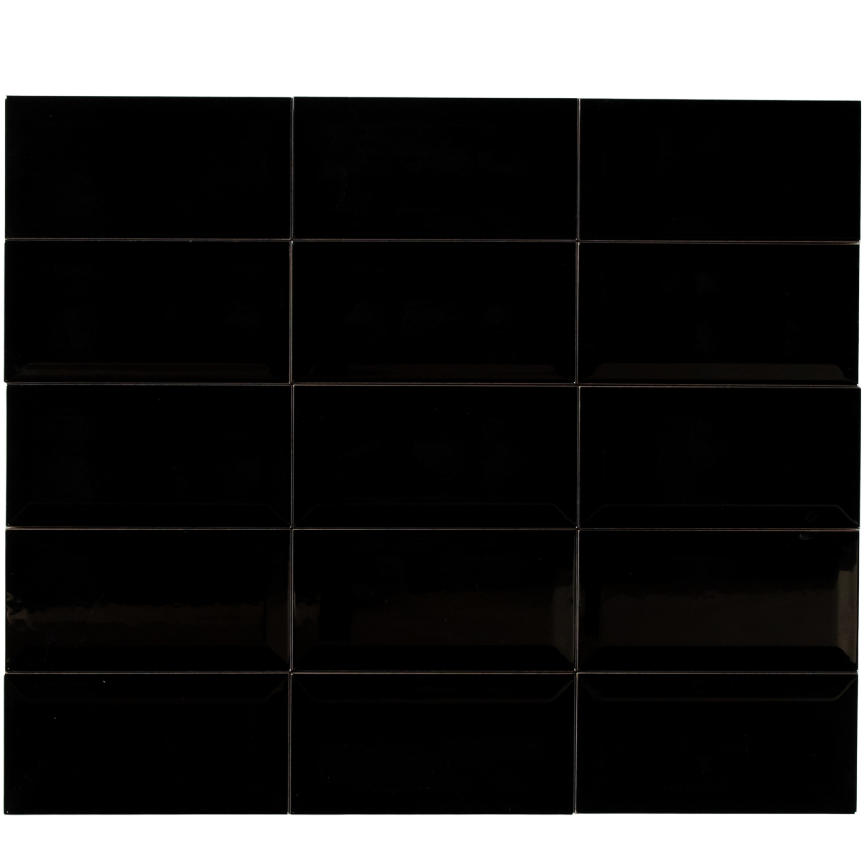 Black Gloss Subway Bevelled