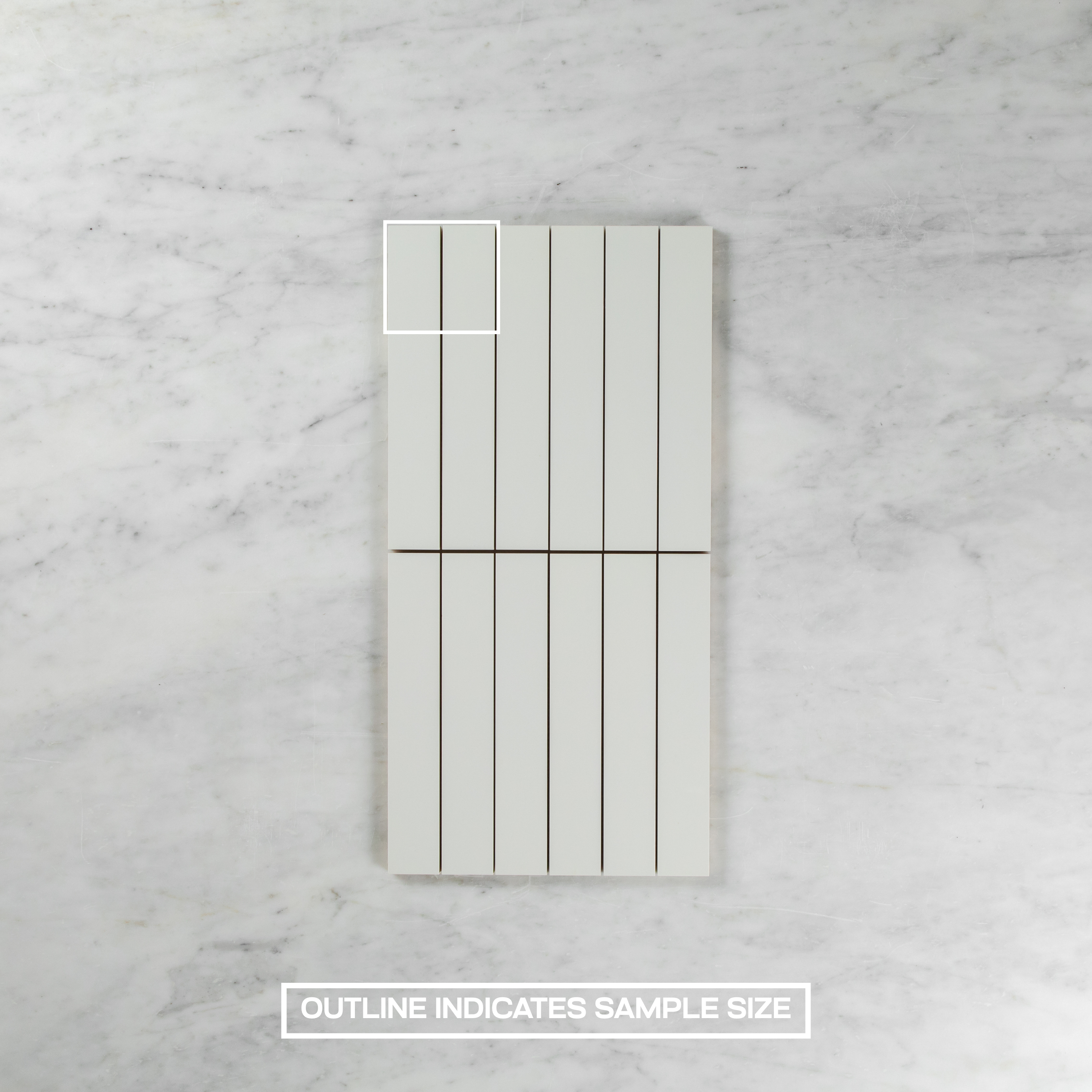 Matte White Rectified Mosaic