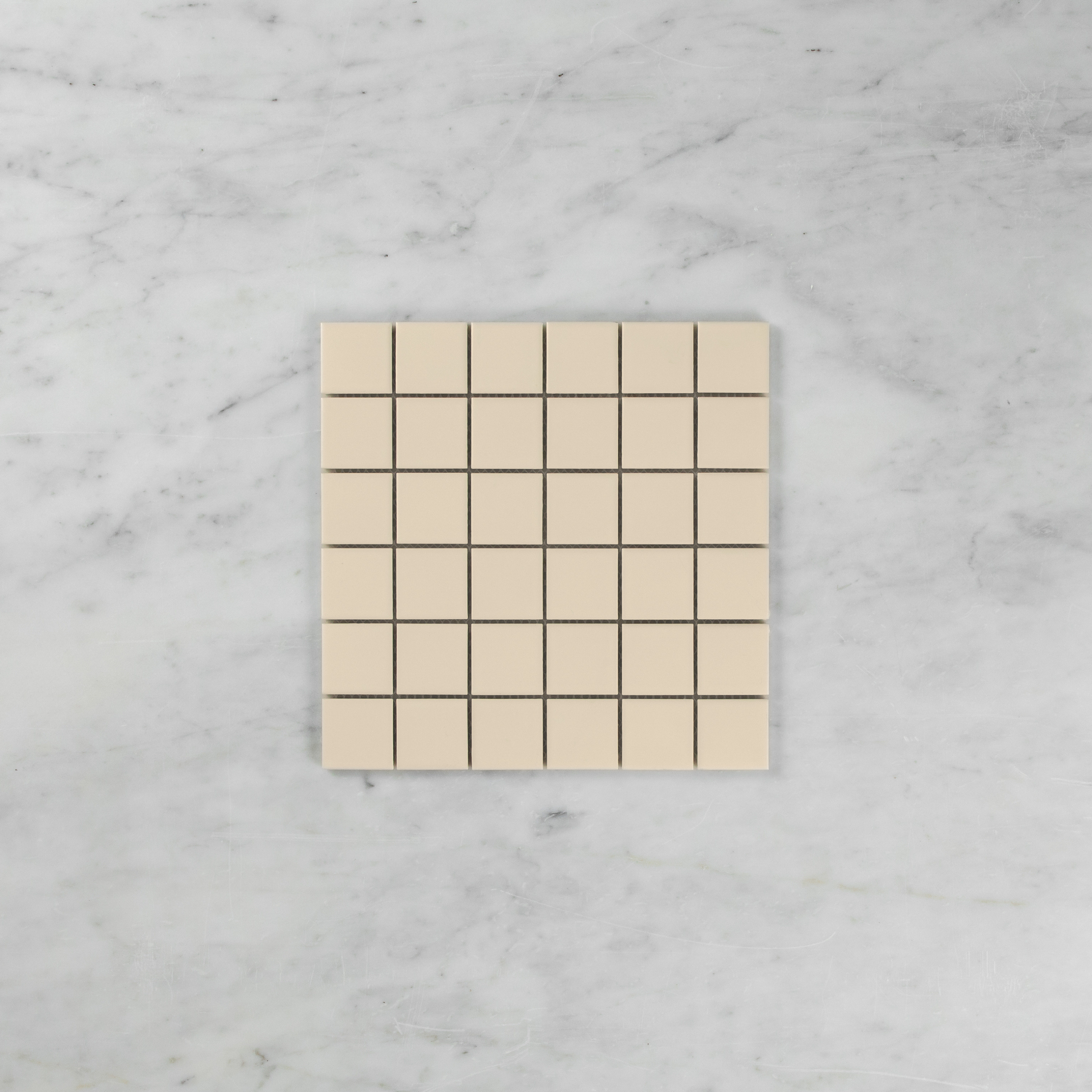 Ivory Cream Matte 48 x 48 Mosaic