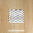 Carrara Marble Mosaic Hexagon Honed Small
