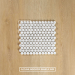 Carrara Marble Mosaic Penny Round Honed Mosaic