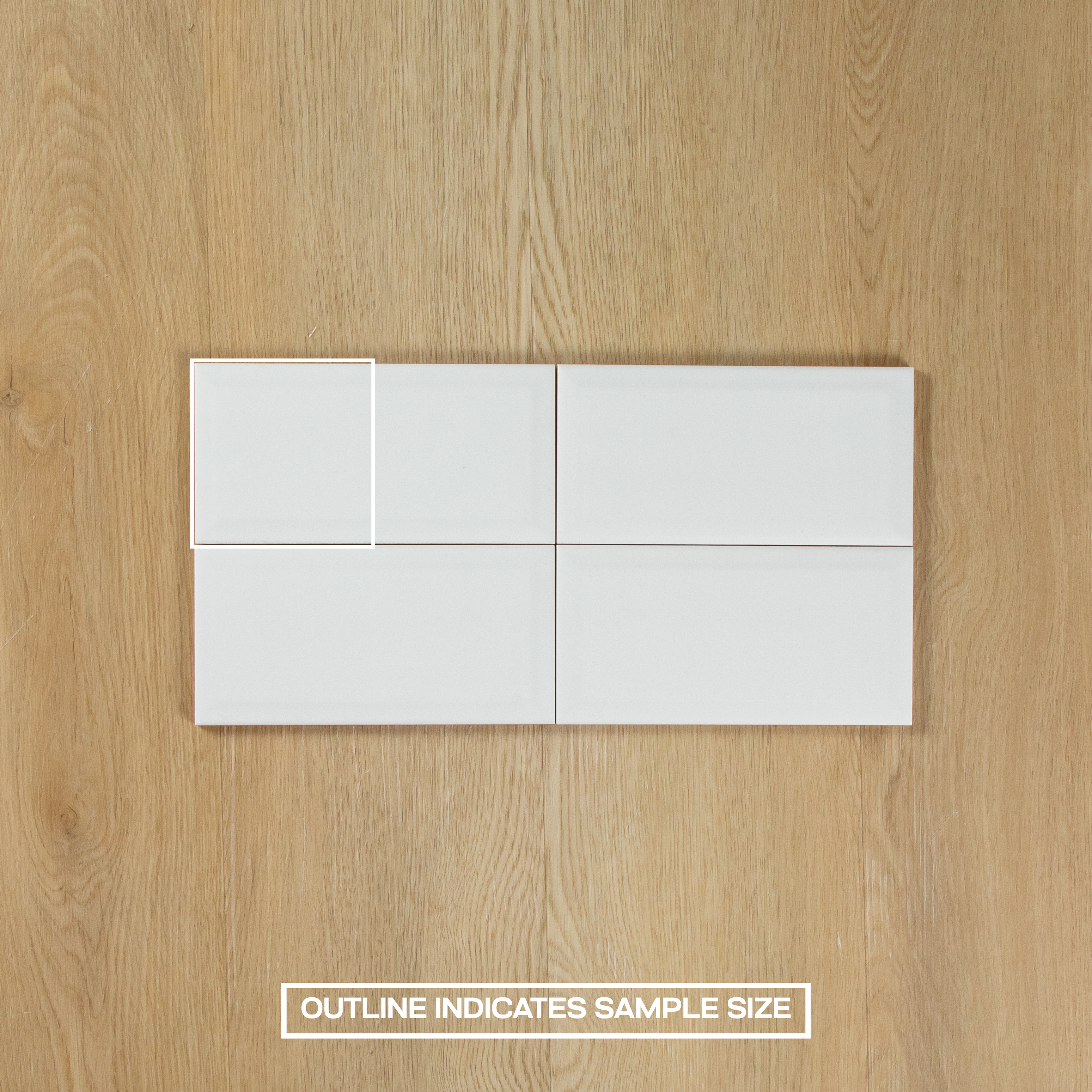 White Gloss Subway Bevelled