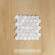 Carrara Marble Mosaic Hexagonal Honed