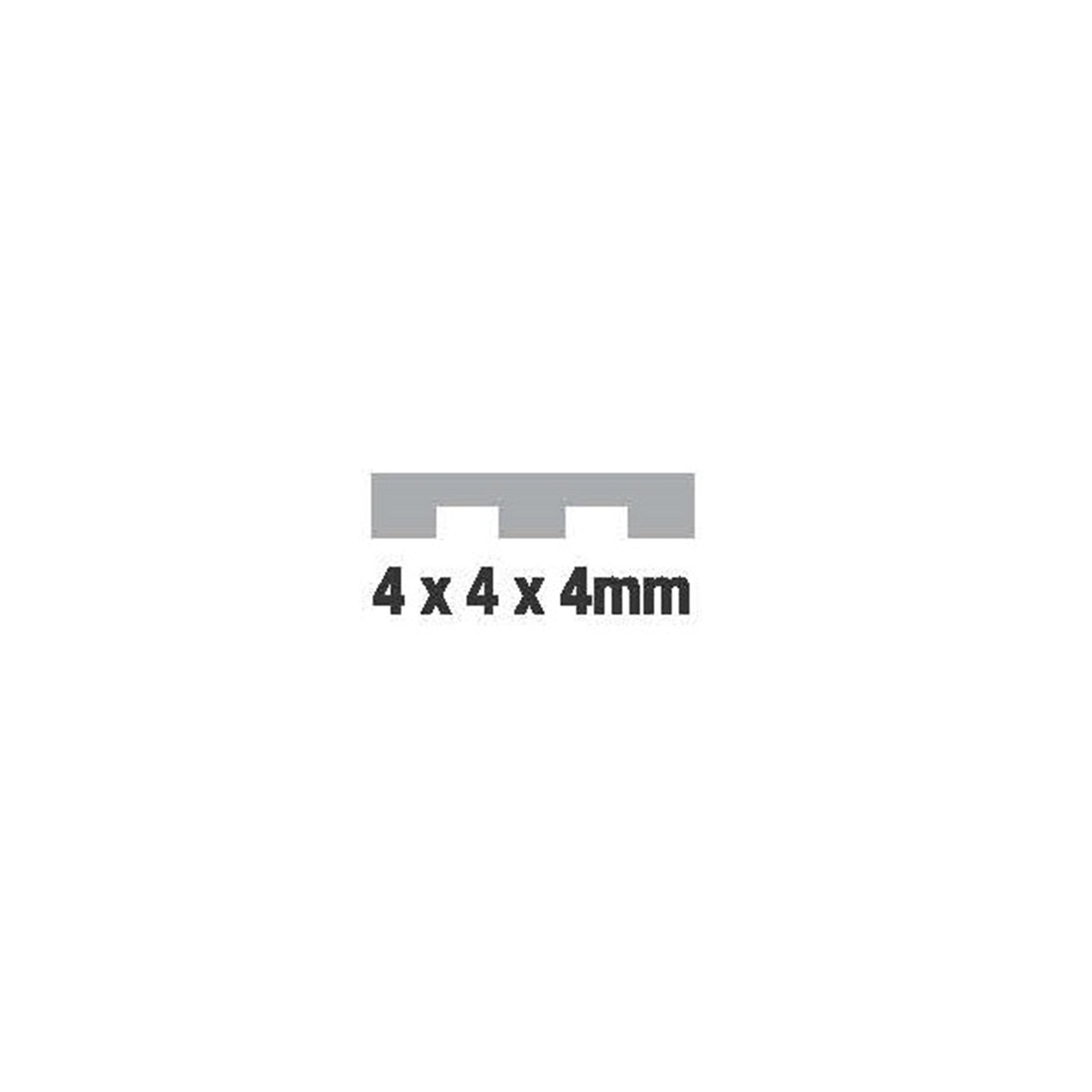 Adhesive Notched Trowel 4mm with Rubber Handle
