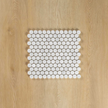 Carrara Marble Mosaic Penny Round Honed Mosaic