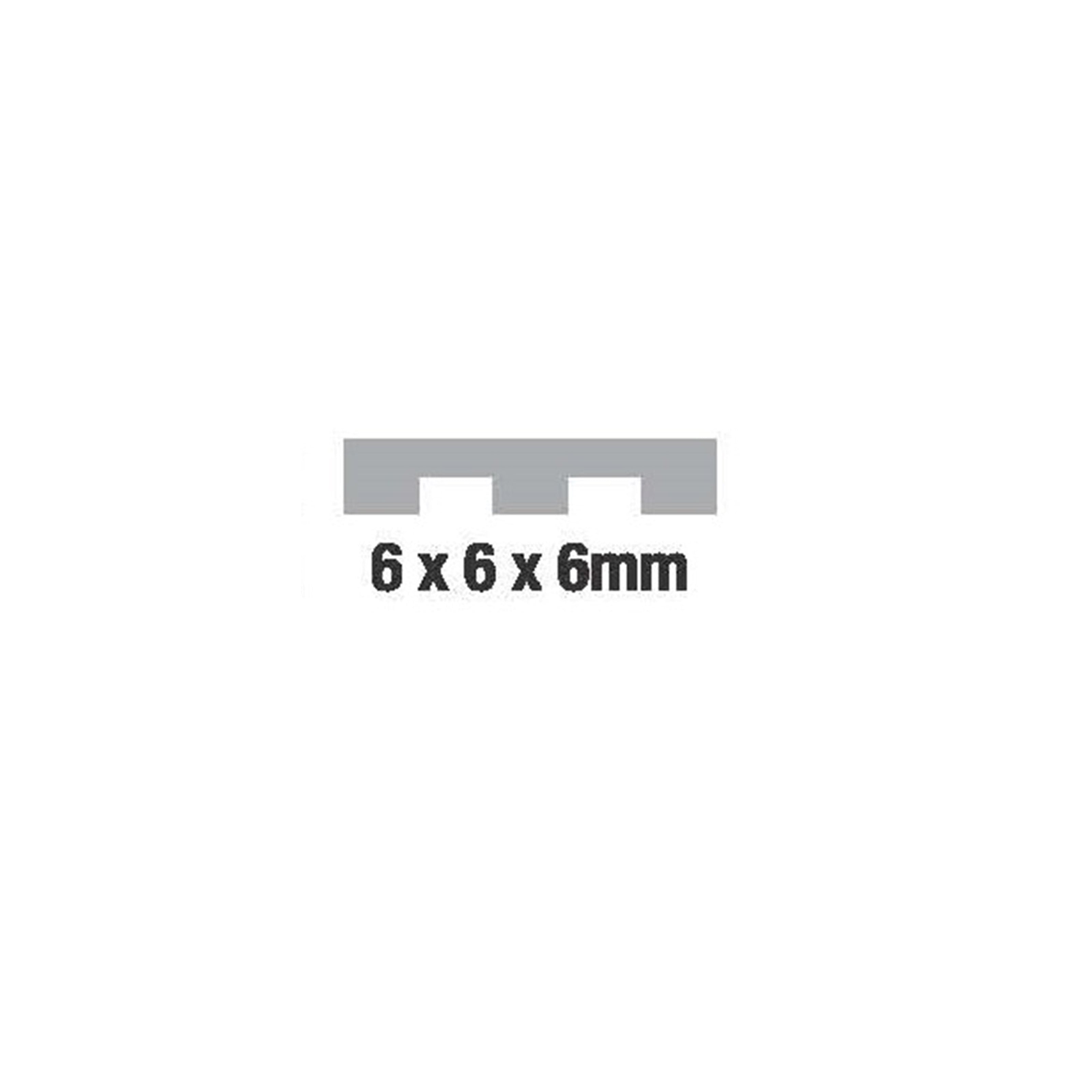 Adhesive Notched Trowel 6mm with Rubber Handle